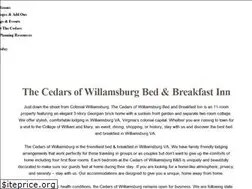 Sites similar to cedarsofwilliamsburg.com