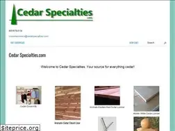 Sites similar to cedarspecialties.com