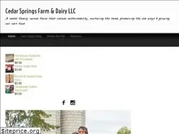 Sites similar to cedarspringsfarmdairy.com
