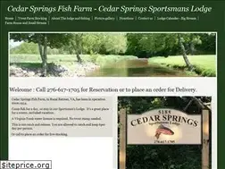 Sites similar to cedarspringstrout.com