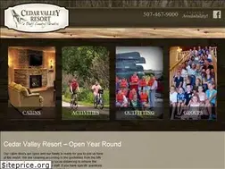 Sites similar to cedarvalleyresort.com
