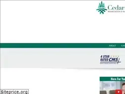 Sites similar to cedarviewrehab.com