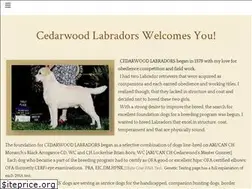 Sites similar to cedarwoodlabrador.com