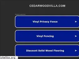 Sites similar to cedarwoodvilla.com