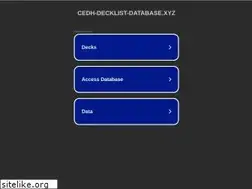Sites similar to cedh-decklist-database.xyz