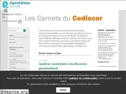 Sites similar to cediscor.revues.org