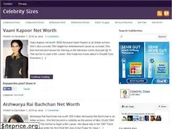 Sites similar to celebritysizes.com