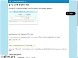 Sites similar to celsiusfahrenheit.co