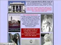Sites similar to cementeriorecoleta.com.ar