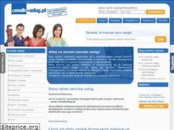 Sites similar to cennik-uslug.pl