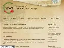 Sites similar to centenaryww1orange.com.au