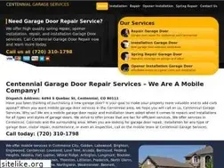 Sites similar to centennialgaragedoorrepair.net