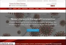 Sites similar to centerfornewsliteracy.org