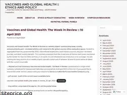 Sites similar to centerforvaccineethicsandpolicy.net