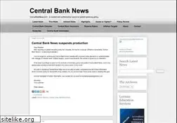 Sites similar to centralbanknews.info