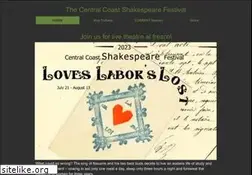 Sites similar to centralcoastshakespeare.org