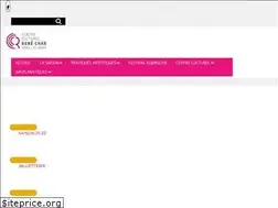 Sites similar to centreculturelrenechar.fr