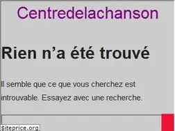 Sites similar to centredelachanson.com