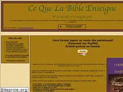 Sites similar to cequelabibleenseigne.net