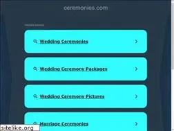 Sites similar to ceremonies.com