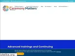 Sites similar to ceremonymatters.org
