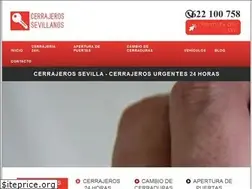 Sites similar to cerrajerossevilla.pro