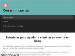 Sites similar to cerrarmicuenta.com