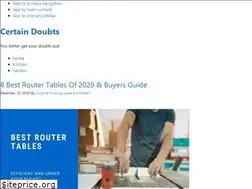 Sites similar to certaindoubts.com
