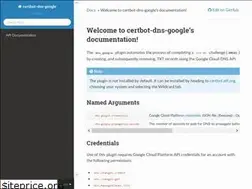 Sites similar to certbot-dns-google.readthedocs.io