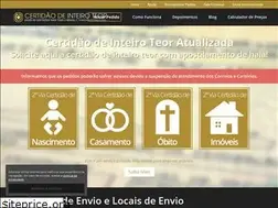 Sites similar to certidaodeinteiroteor.com.br