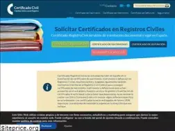 Sites similar to certificado-registrocivil.es