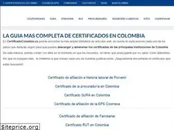 Sites similar to certificadocolombia.co
