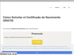 Sites similar to certificadodenacimiento.info