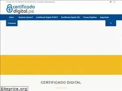 Sites similar to certificadodigital.pe