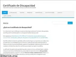 Sites similar to certificadodiscapacidad.com