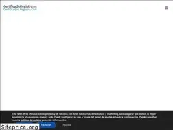 Sites similar to certificadoregistro.es