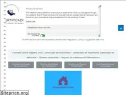 Sites similar to certificadoregistrocivil.com.es