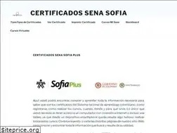 Sites similar to certificadossenasofia.com.co