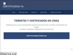 Sites similar to certificadosya.com