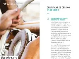 Sites similar to certificat-cession.fr