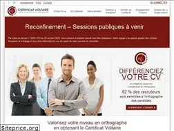 Sites similar to certificat-voltaire.fr