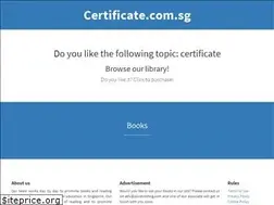 Sites similar to certificate.com.sg