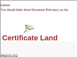 Sites similar to certificateland.com