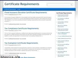 Sites similar to certificaterequirements.com