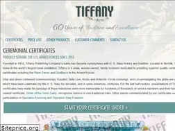 Sites similar to certificatesbytiffany.com