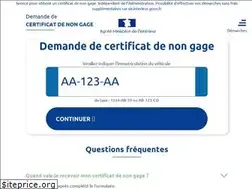 Sites similar to certificatnongage.fr