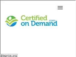 Sites similar to certifiedondemand.com