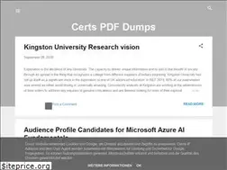 Sites similar to certs-pdf-dumps.blogspot.com