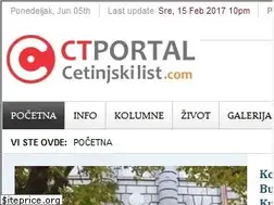 Sites similar to cetinjskilist.com