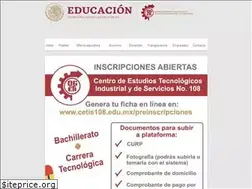 Sites similar to cetis108.edu.mx